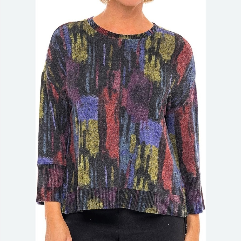 Habitat | Multicolor Abstract Sweater | Sz M